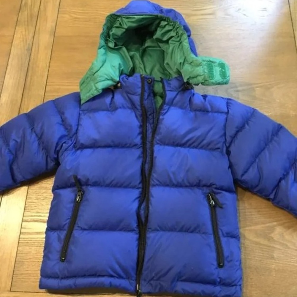 Boys size 5/6 lands end puffer coat